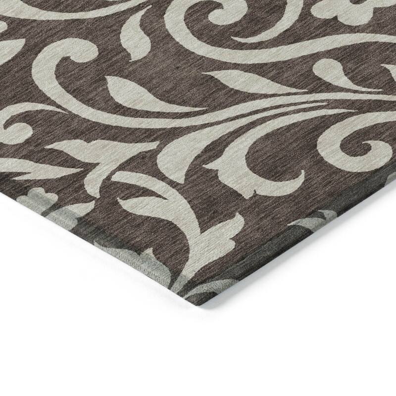 HomeRoots Floral Transitional Rectangle Outdoor Rug