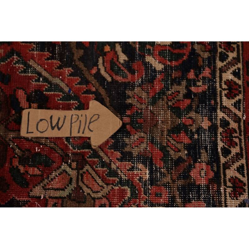 Bakhtiari Persian Vintage Area Rug Hand-Knotted Red Wool Carpet - 6'8" x 9'7"