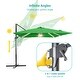 preview thumbnail 41 of 40, BONOSUKI 11.5x9FT LED Cantilever Patio Umbrella with 360 Rotation