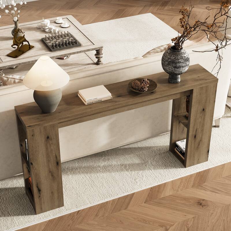 63'' Long Console Table with Storage