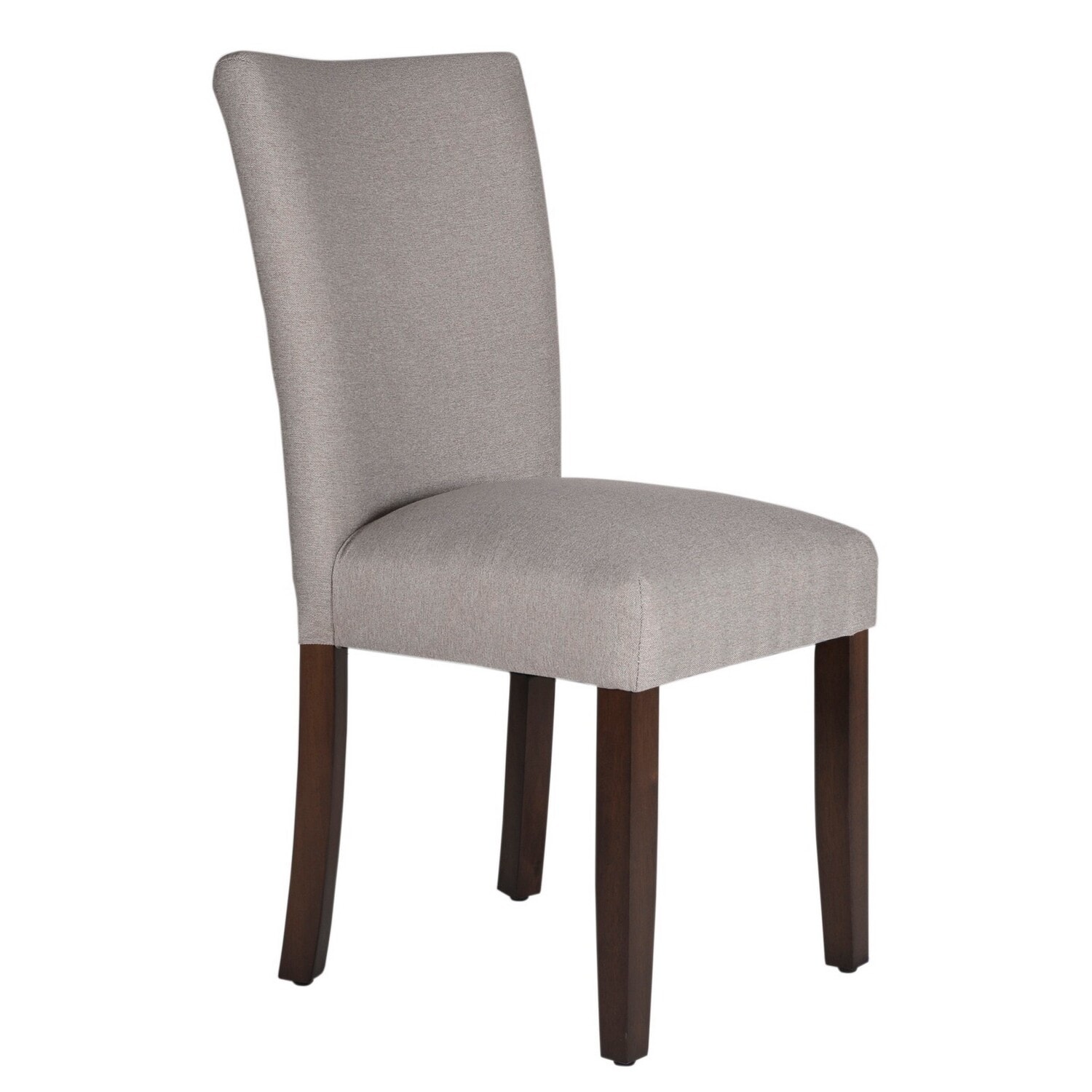 Brown/Gray Fabric Upholstered Metal Frame Dining Chair, Sturdy Dining Chair for Dining Rooms - 22.75