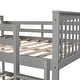 preview thumbnail 41 of 42, Full over Full Solid Wood Loft-Style Bunk Bed with Ladder, Convertible into Two Beds, Solid Wood Frame for Kids' Bedrooms
