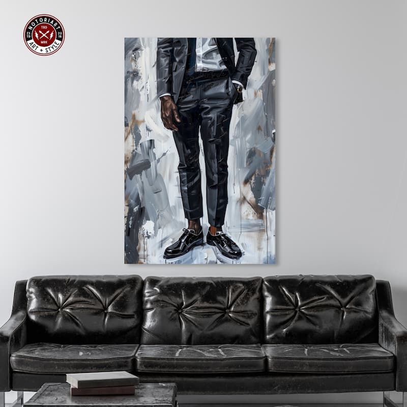 Notoriart Man Of Style Gallery Wrapped Men Style 1 Piece Canvas Wall Art