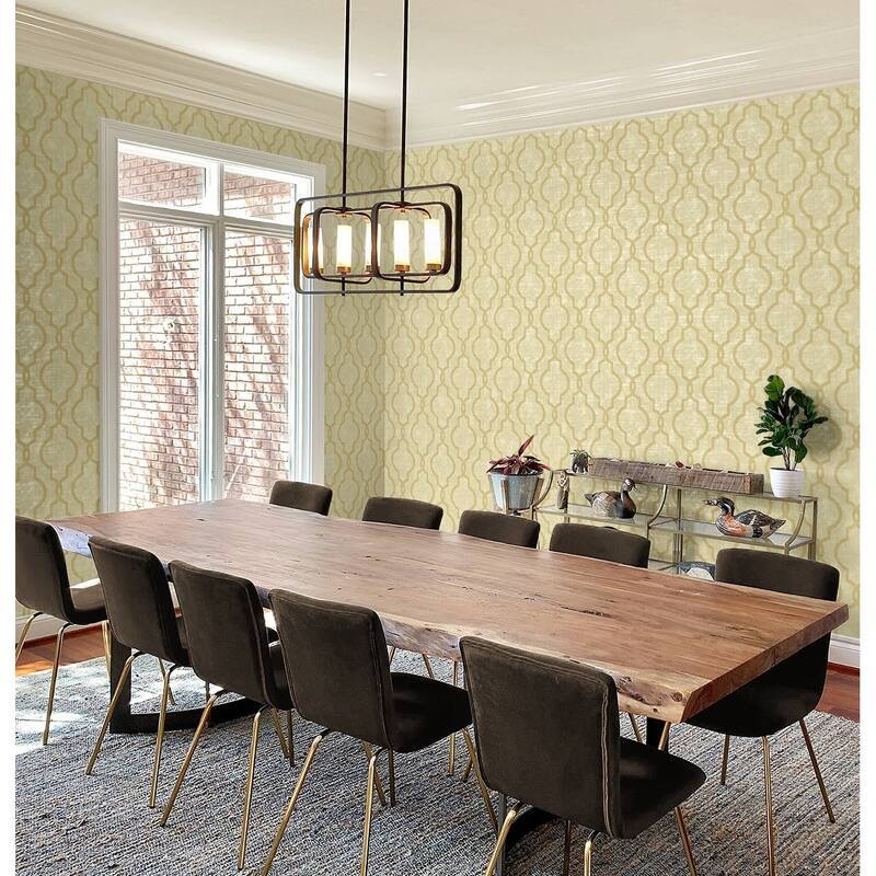 Seabrook Designs Arlie Classical Trellis Unpasted Wallpaper