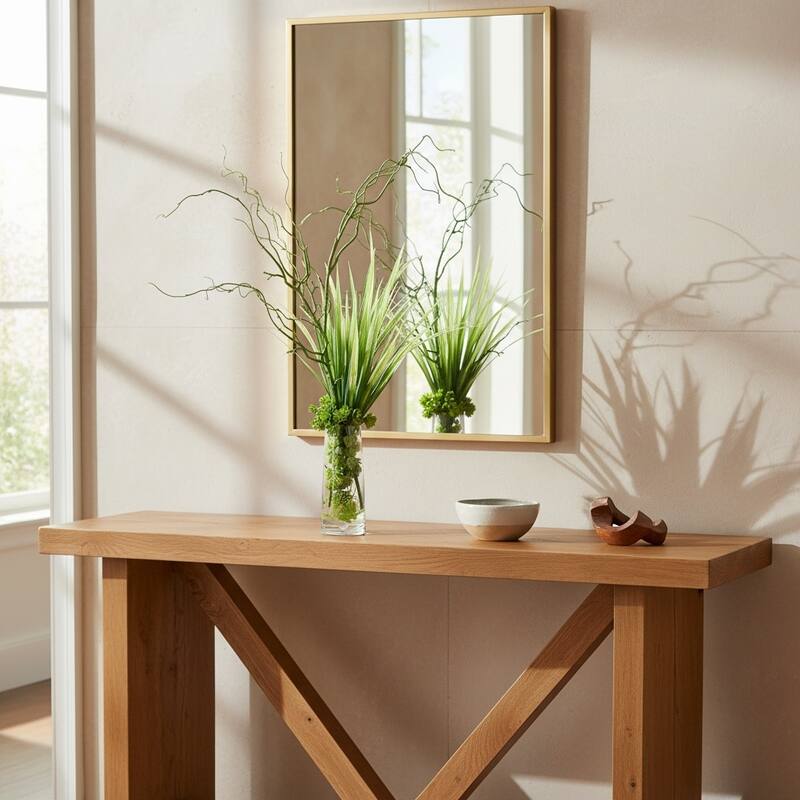 River Grass and Willow Arrangement in Vase - 32