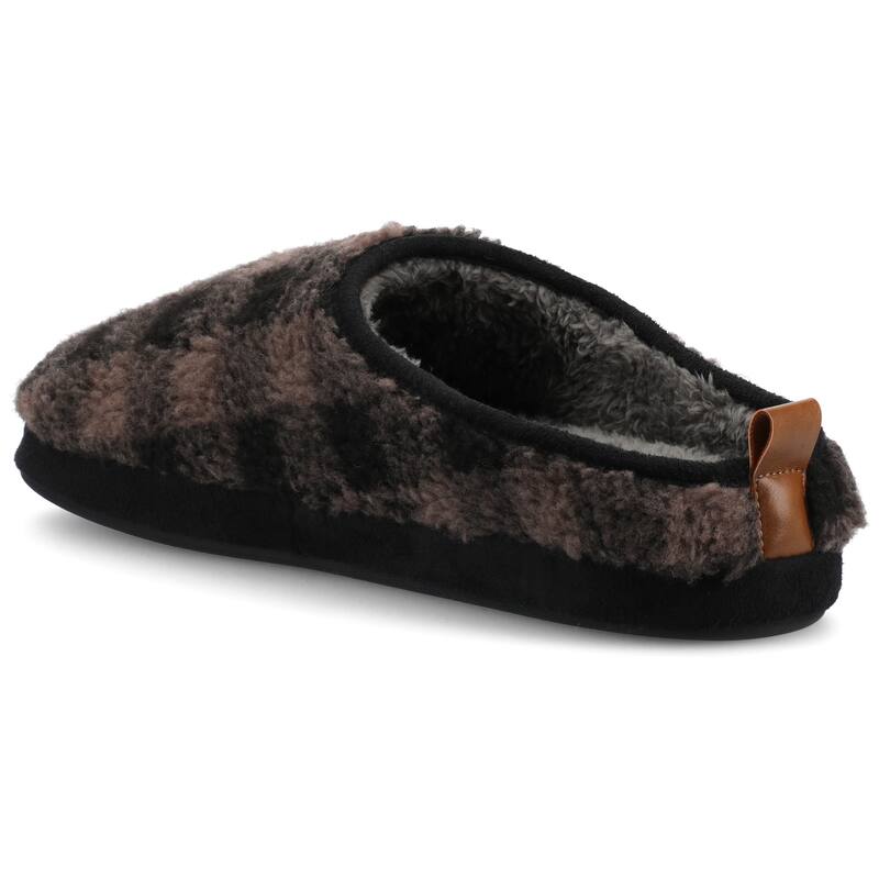 Vance Mens Roland Fleece Shearling Slide Slipper
