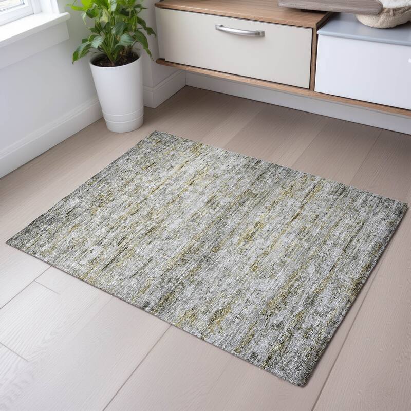 Premium Washable Super Soft Modern Ombre Mayfield Rug - Taupe - 1'8" x 2'6"