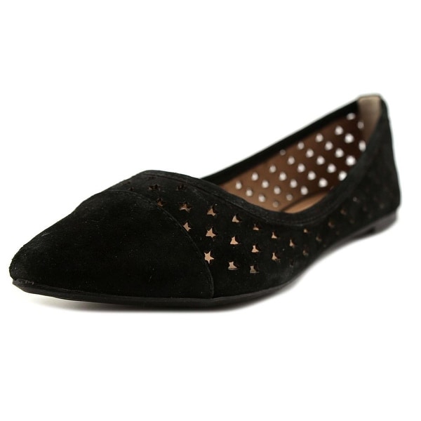 steve madden black suede flats