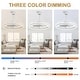 preview thumbnail 69 of 118, 20"/24"/72" Oaks Aura Cotti Low Profile Dimmable Smart Ceiling Fan with Lights 6-Speed Flush Mount Modern Remote