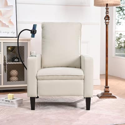 Recliner Chairs for Adults, Adjustable Recliner Sofa with Mobile Phone Holder & Cup Holder