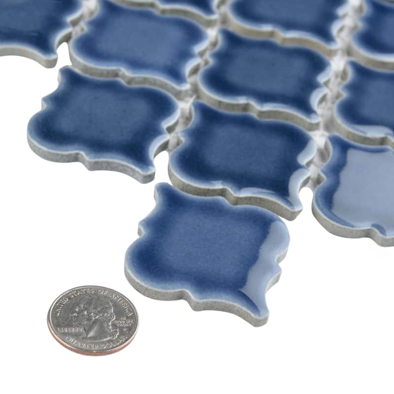 Merola Tile Hudson Tangier Denim Blue 12-3/8" x 12-3/8" Porcelain Floor and Wall Tile