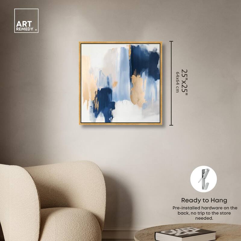 Tranquil Blue Depths I Canvas by Art Remedy