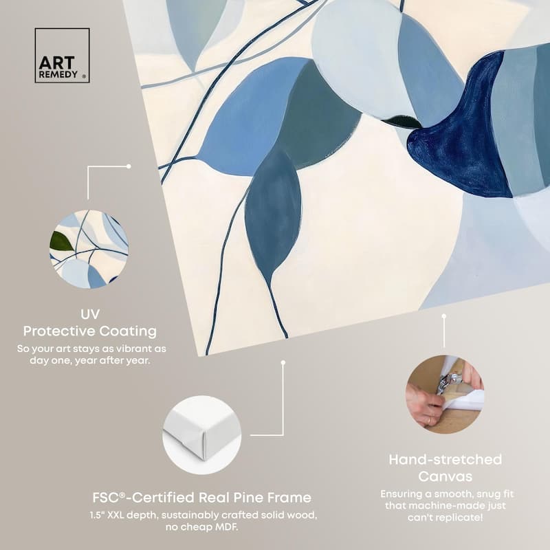Woven Botanicals I Canvas by Art Remedy, Gallery Wrapped