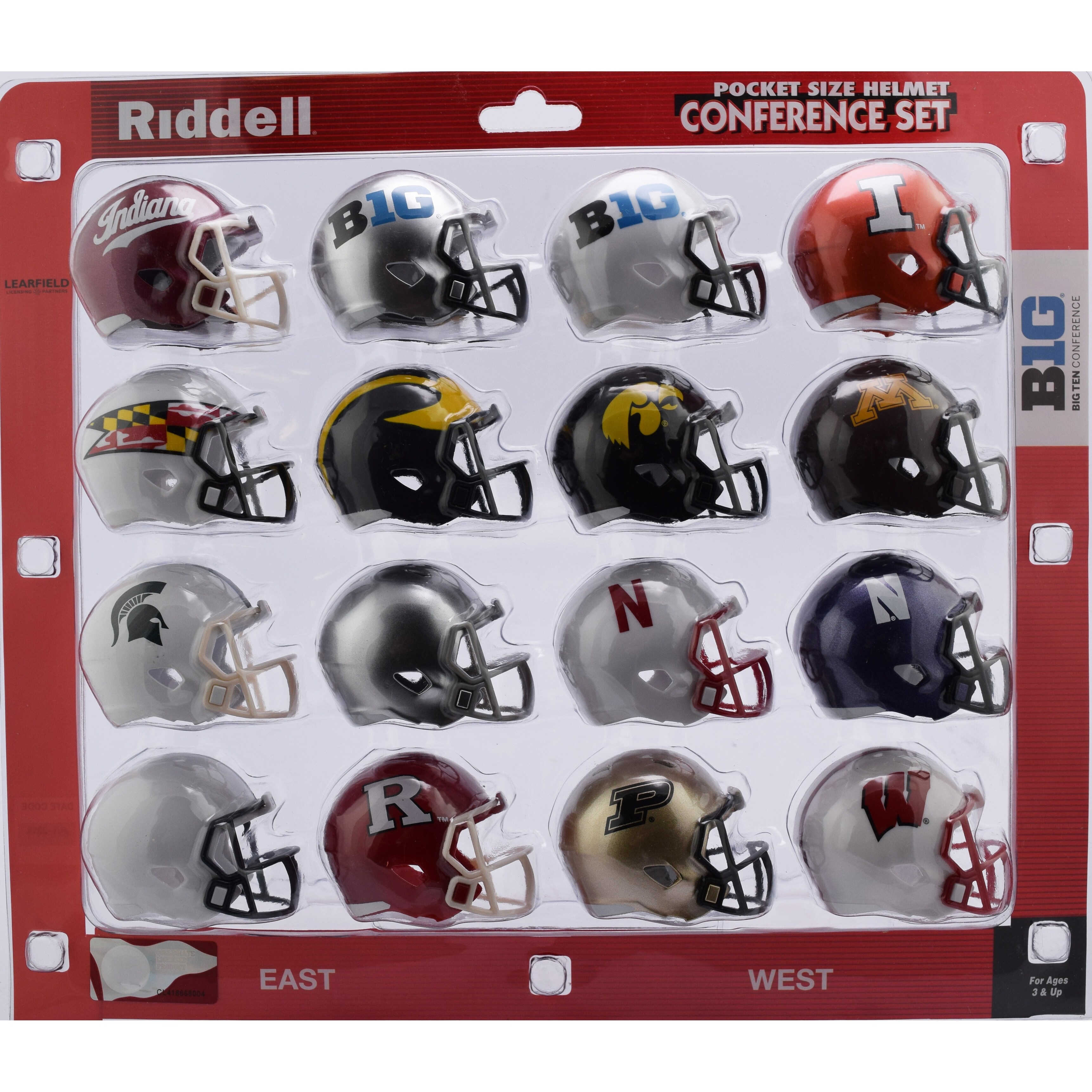 Shop Big 10 Conference Set Riddell Pocket Pro Speed Style 2018
