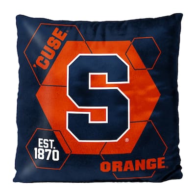 NCAA Syracuse Orange Connector 16 Inch Velvet Reverse Pillow