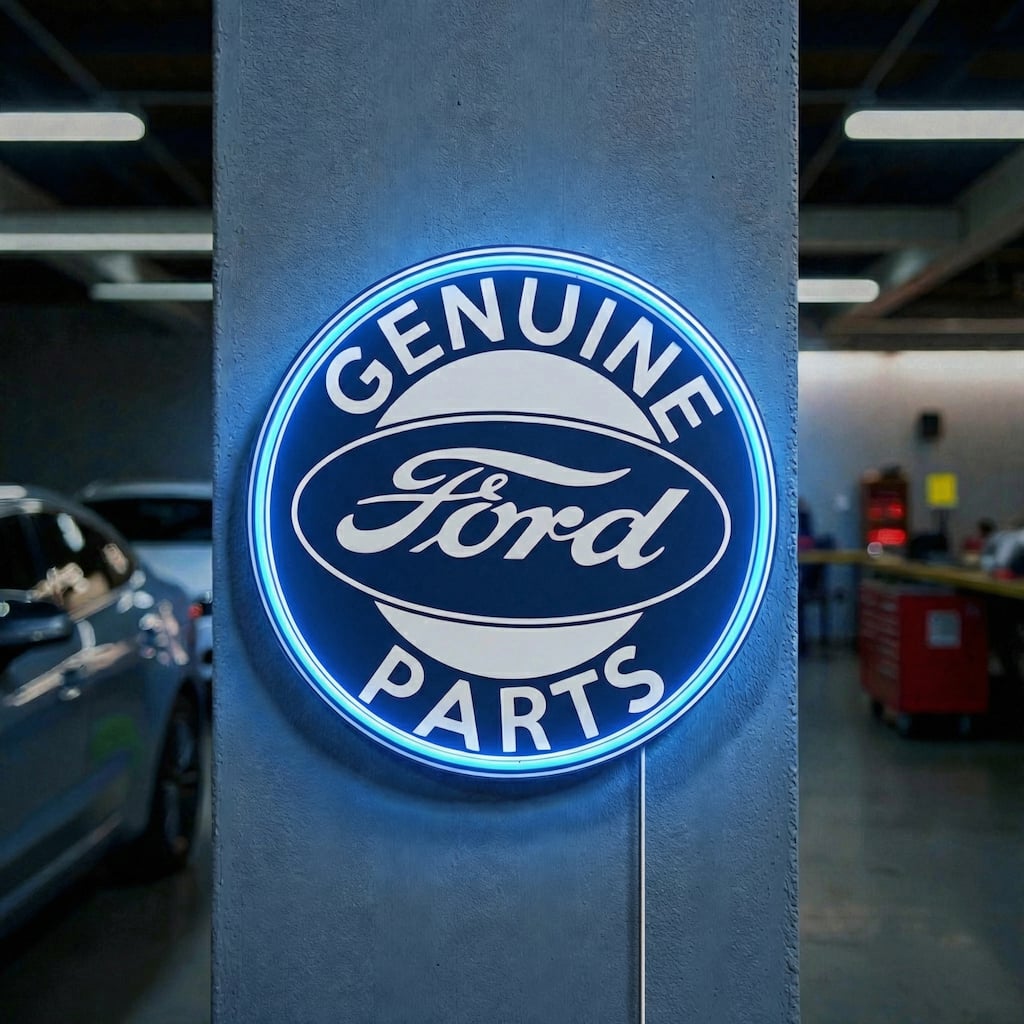American Art Decor Vintage LED Plaque Sign Retro Lighted Wall Art Decor for Man Cave, Garage, Mechanic Shop, Bar & Workshop