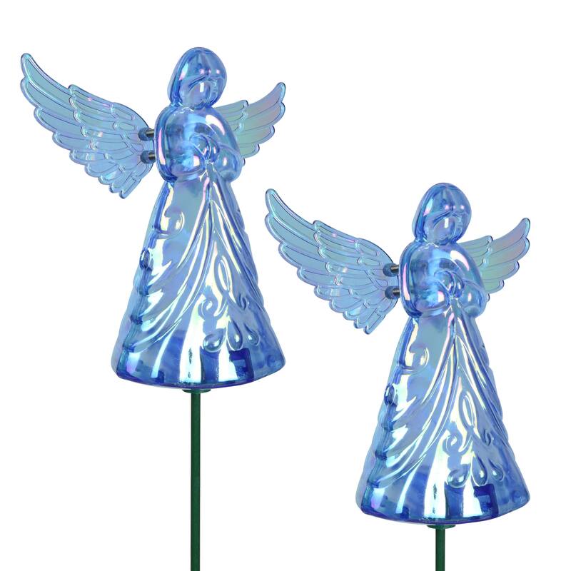 Exhart 2 Piece Angel WindyWing Garden Stakes, 4.5 by 30 Inches