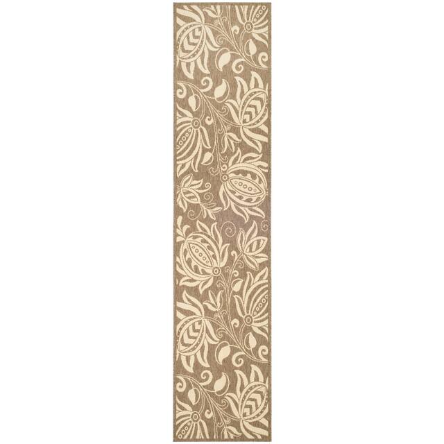 SAFAVIEH Courtyard Leatrice Indoor/ Outdoor Patio Backyard Rug