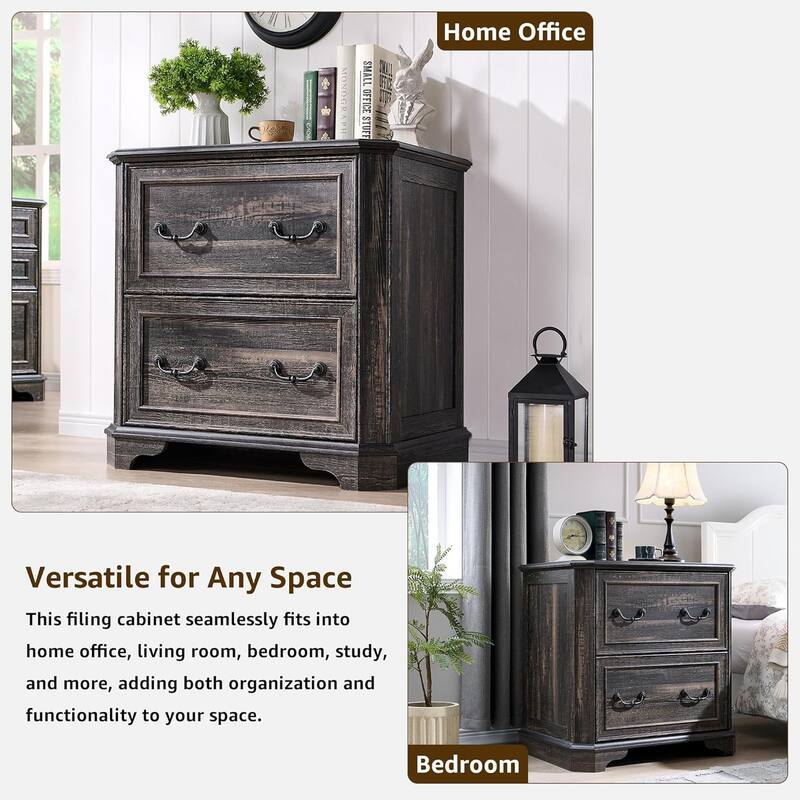 Farmhouse File Cabinet, Wood Filing Cabinets, Office Storage Cabinet