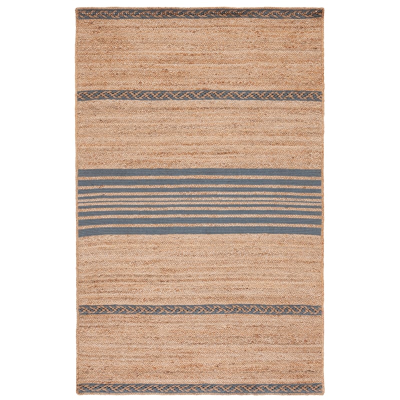 SAFAVIEH Handmade Natural Fiber Hanane Zwantje Stripe Jute Rug