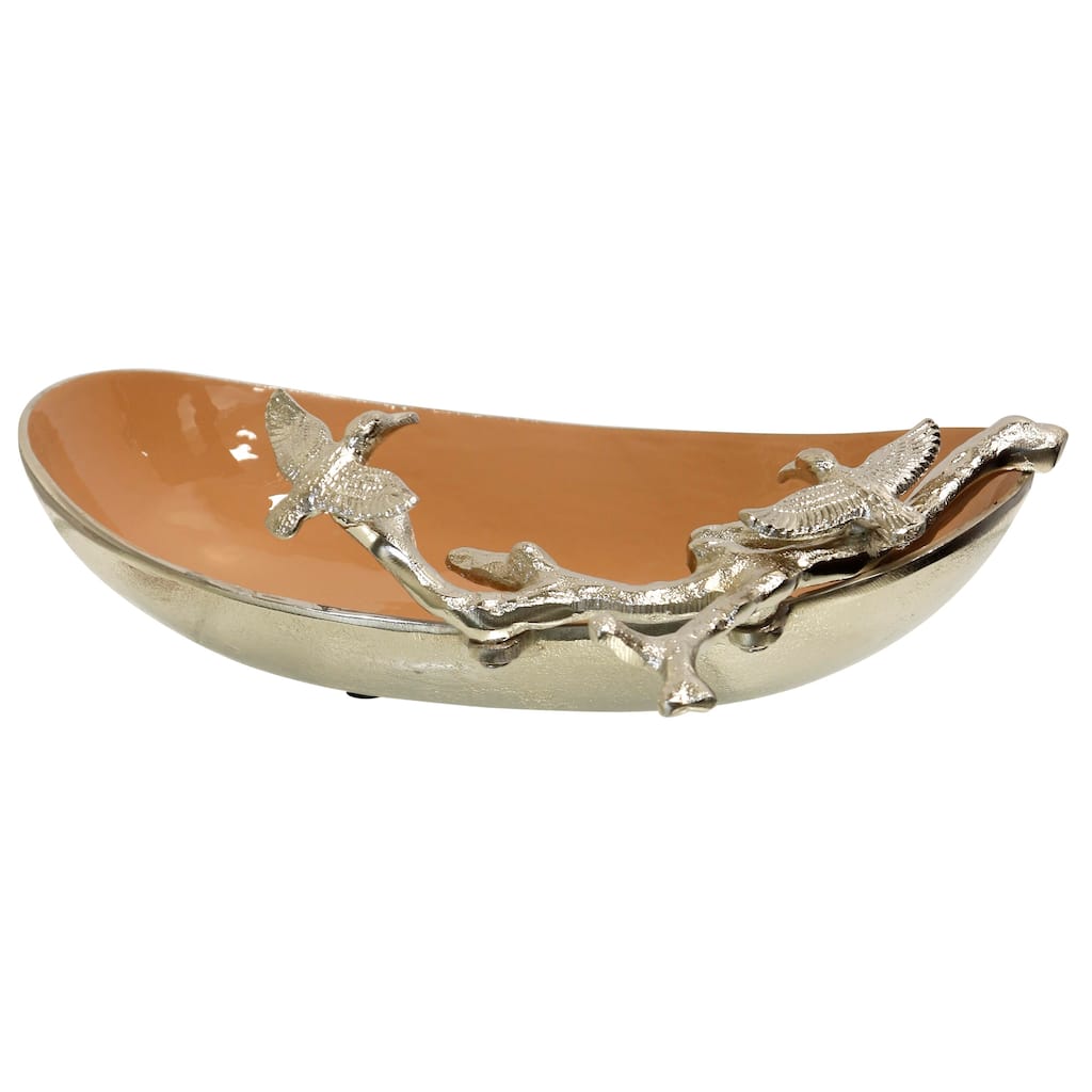 StyleCraft Branchline Decorative Bowl - Nickel Plated
