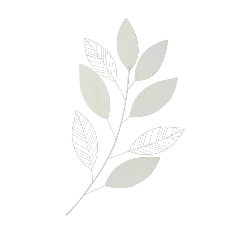Metal Leaf Home Wall Decor - Brown - Roche River Decor