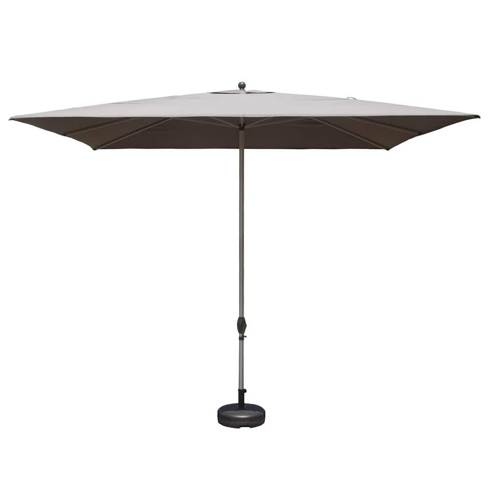 Rectangle Patio Umbrella With Crank Lift And Tilt Function,Beige(Base Not Included)