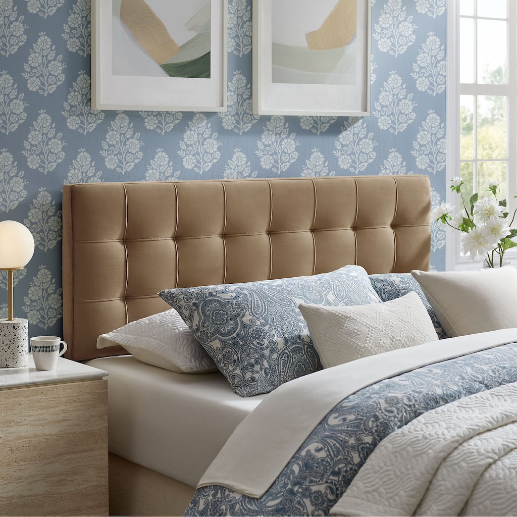 Lily Biscuit Tufted Performance Velvet Headboard