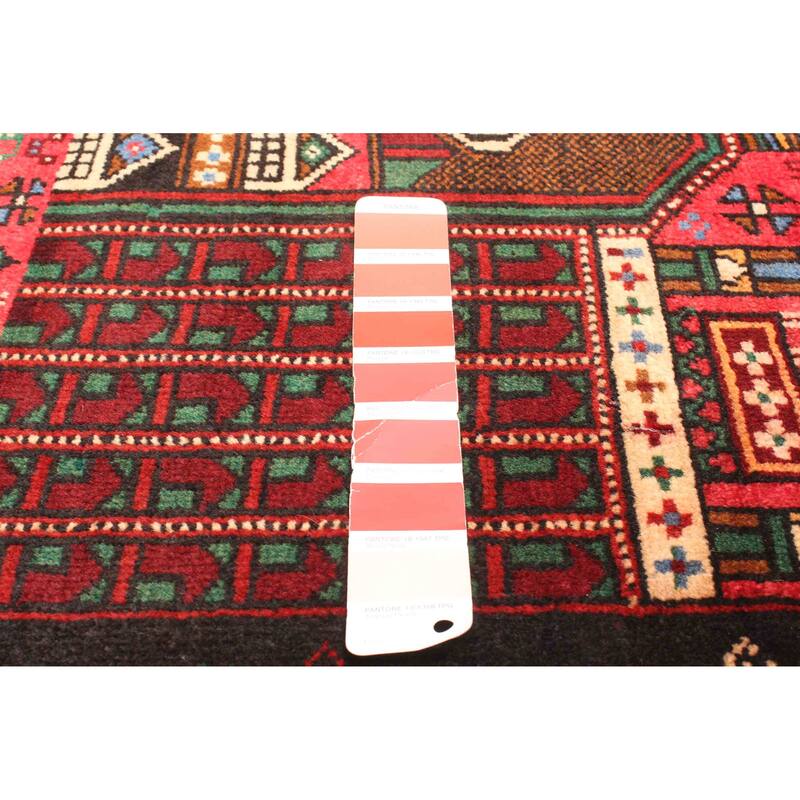 ECARPETGALLERY Hand-knotted Teimani Dark Red Wool Rug - 2'10 x 4'11