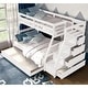 preview thumbnail 5 of 3, Furniture of America Waluz 2-Piece Twin over Full Wood 4-Drawer Bunk Bed with Trundle Set