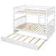 preview thumbnail 7 of 9, Full over Full Bunk Bed Frame w/Trundle-Convertible to 2 Platform Bedframe
