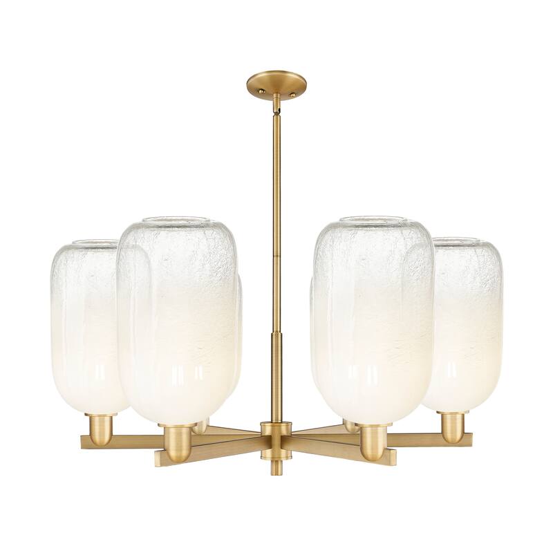 Innovations Lighting Downtown Urban - Brookhaven Cloche - 6 Light 24" Stem Hung Chandelier