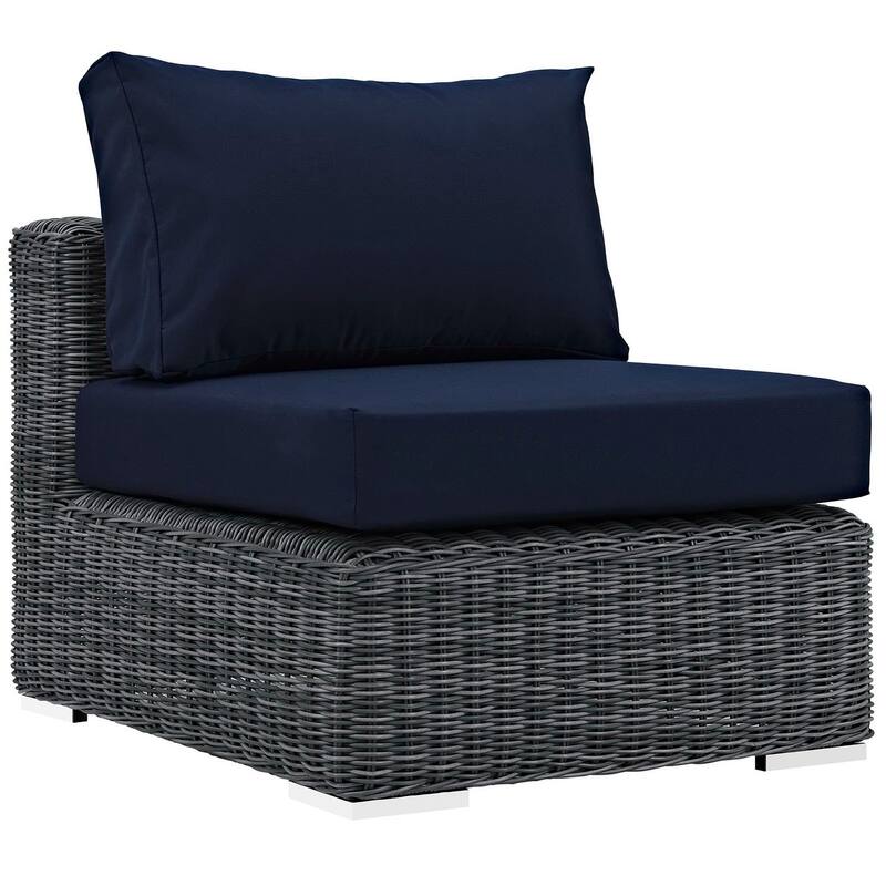 Summon Outdoor Patio Sunbrella® Armless - Canvas Navy