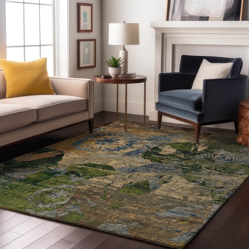 Premium Washable Super Soft Solid Abstract Mayfield Rug