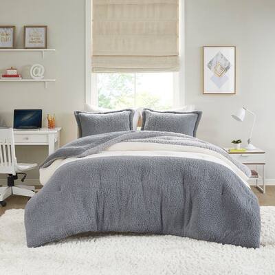 Intelligent Design Remy Color Block Overfilled Sherpa Comforter Set