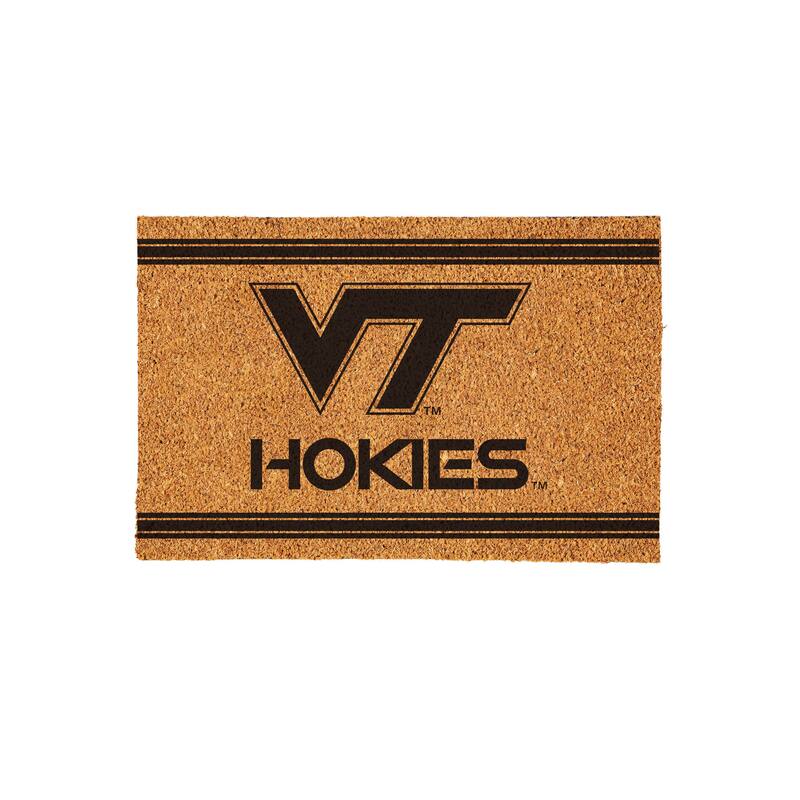 Virginia Tech Monochrome Indoor/Outdoor Coir Door Mat