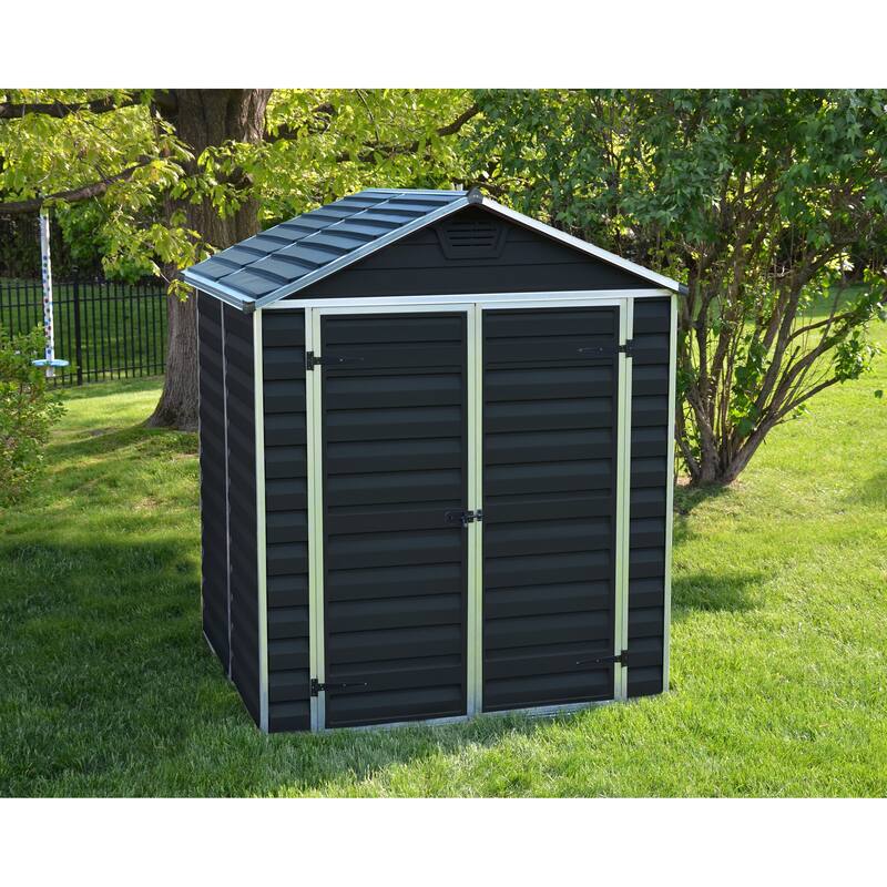 Skylight 6 ft. Midnight Grey Garden Outdoor Storage Shed