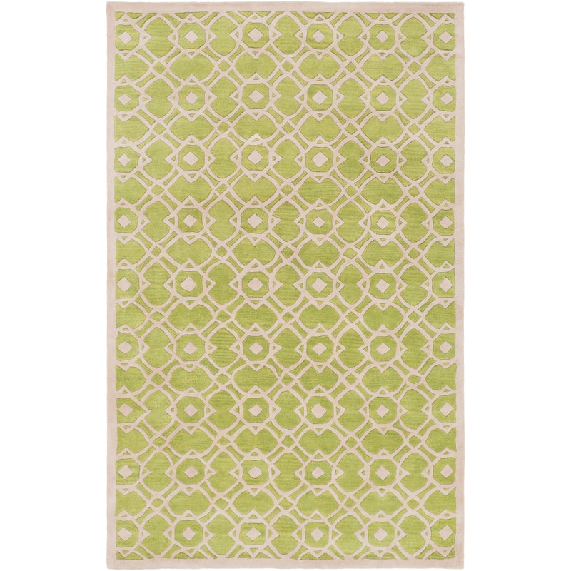 Hand-tufted Karen Contemporary Geometric Wool Area Rug