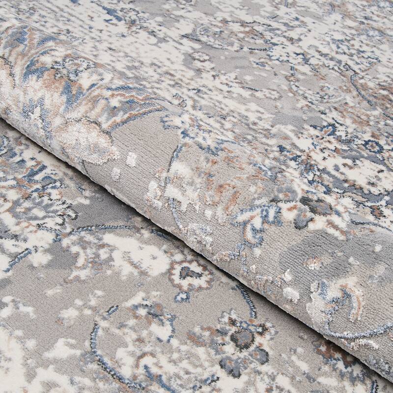 Brocco Giardino Gray/ Ivory Area Rug