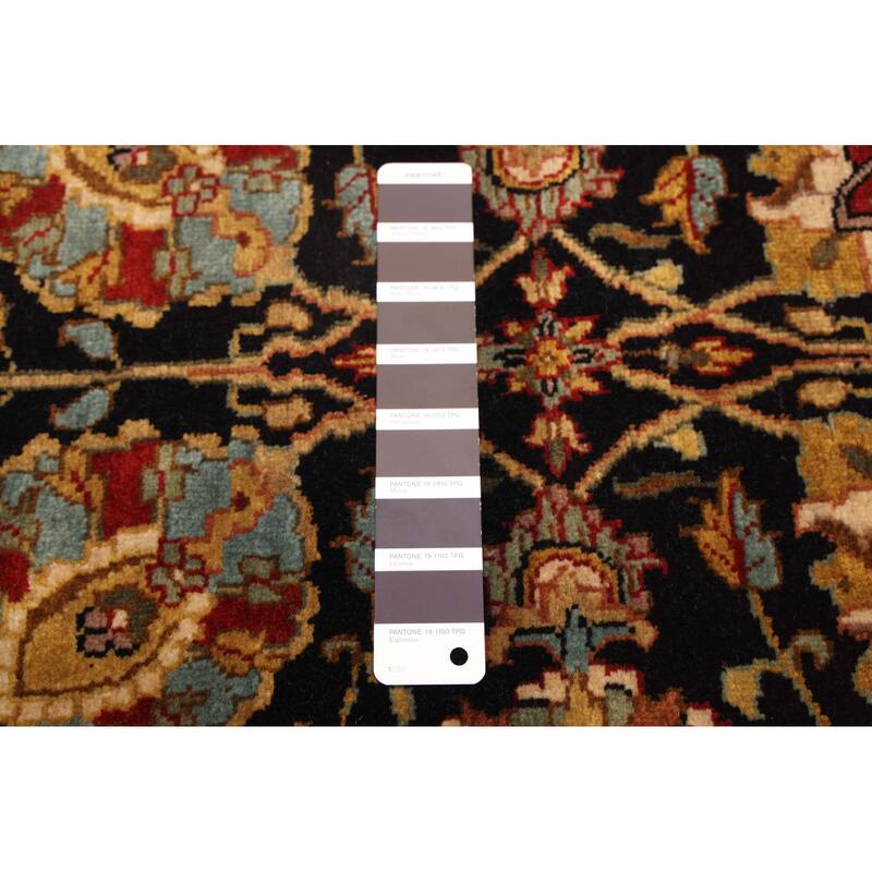 ECARPETGALLERY Hand-knotted Jamshidpour Black Wool Rug - 2'4 x 9'7