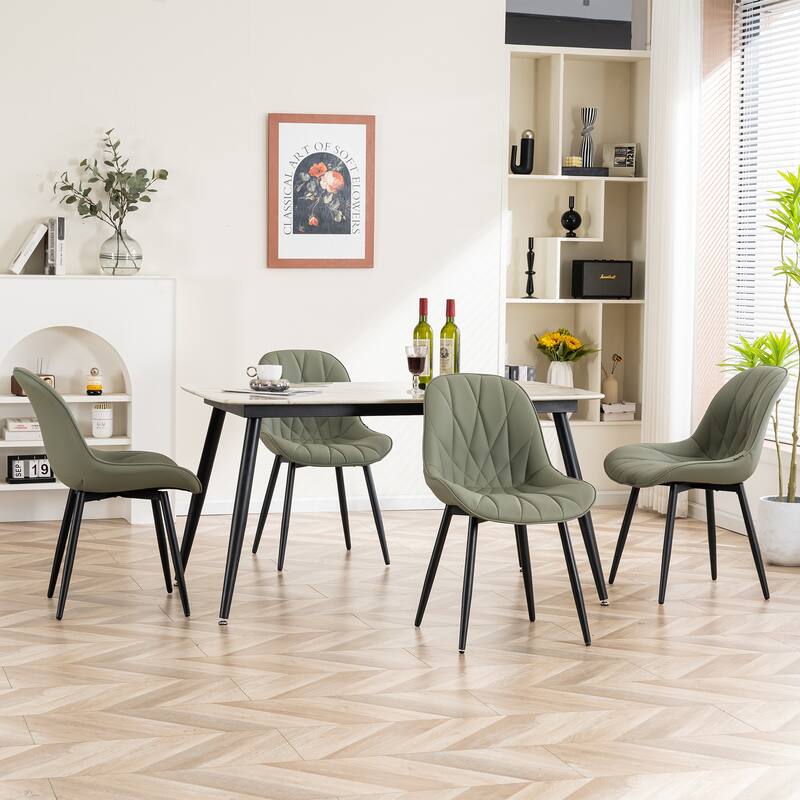 Upholstered Dining Chairs Set of 2 Modern Kitchen Chairs