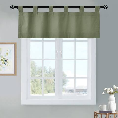 ThermaLogic Weathermate Insulated Cotton Tab Top Valance