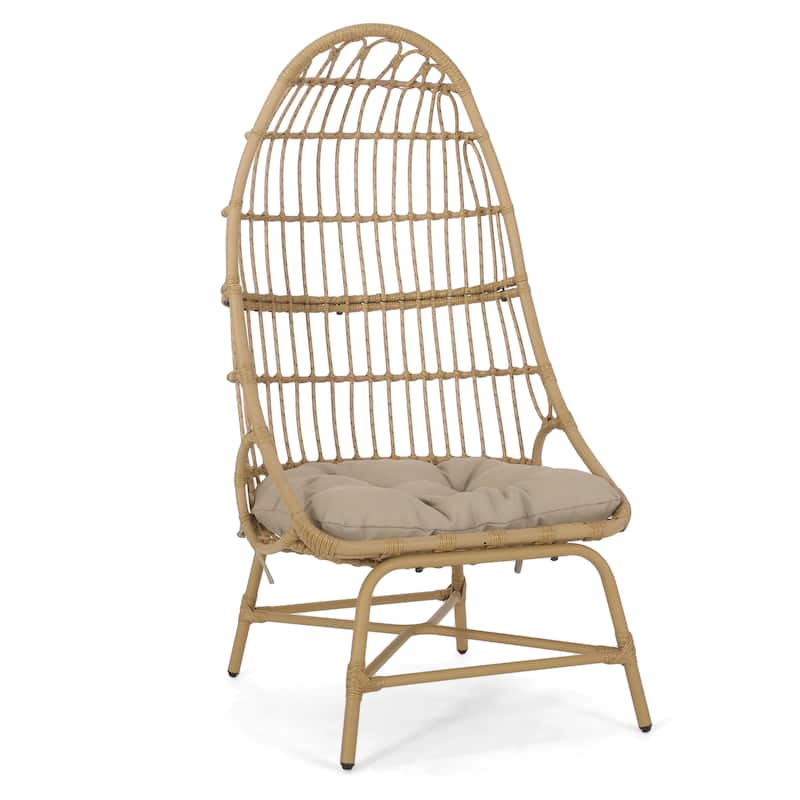 French Country Outdoor Patio Lounge Chair, High Comfort for Multiple Scenarios