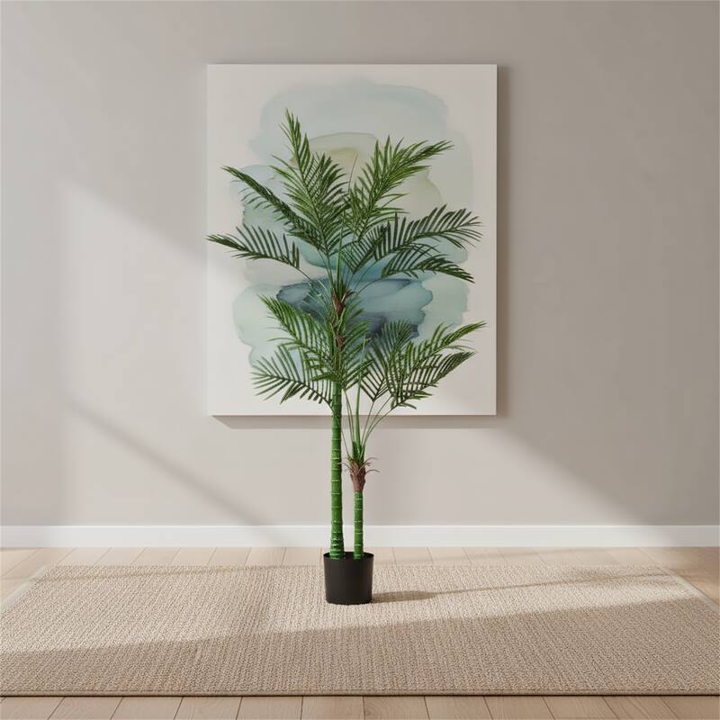 6FT Artificial Potted Tree - Black