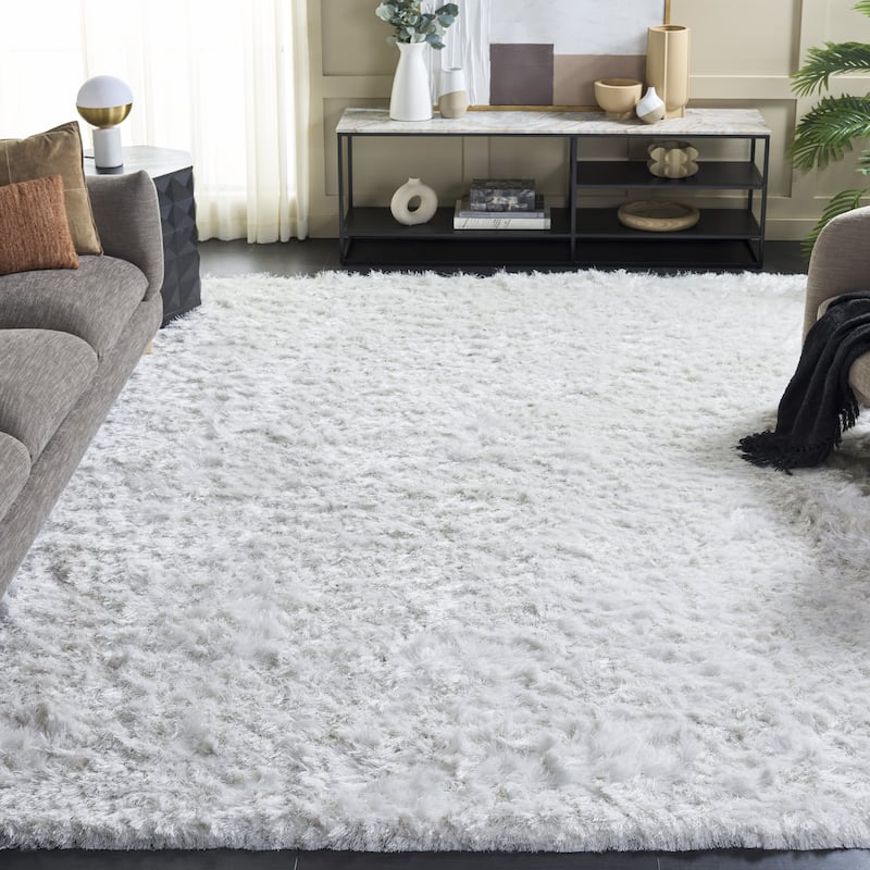 SAFAVIEH Handmade Ocean Shag Marilijn Glam 2.5-inch Thick Rug
