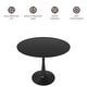 preview thumbnail 5 of 11, Bristol Modern 40" Round Kitchen Table, Sintered Stone/MDF Top - Contemporary Pedestal Dining Table for Small Spaces