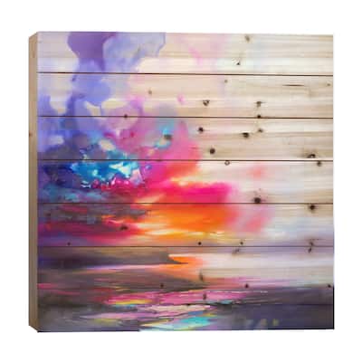 Diffusion II Print On Wood by Scott Naismith - Multi-Color