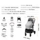 preview thumbnail 20 of 28, Carbon Steel Foldable 5-in-1 Stroller with Reversible Seat - 34.6” L x 23.6” W x 46.5” H