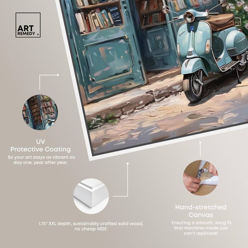 Quaint Bookstore Canvas by Art Remedy