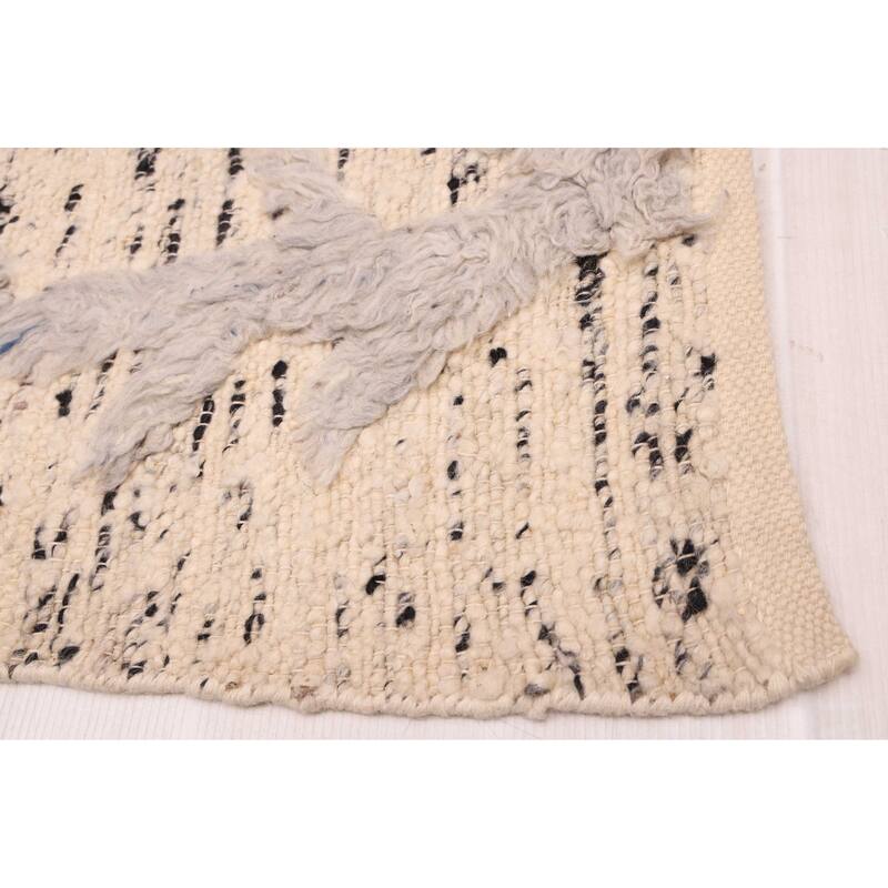 ECARPETGALLERY Hand-knotted Looma Cream Wool Rug - 8'3 x 9'11